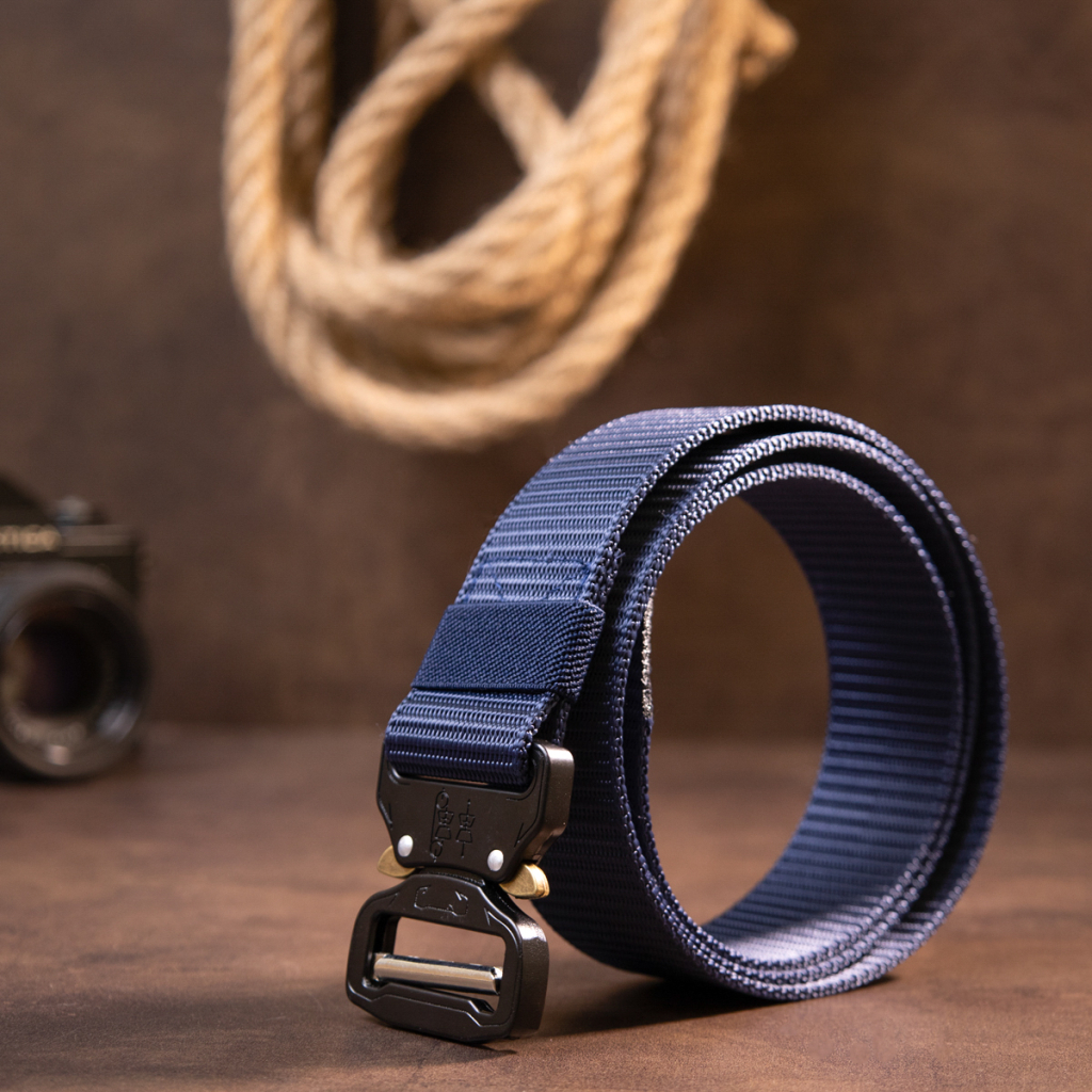Ремінь Vintage Текстильний Синій (20548) - зображення 6