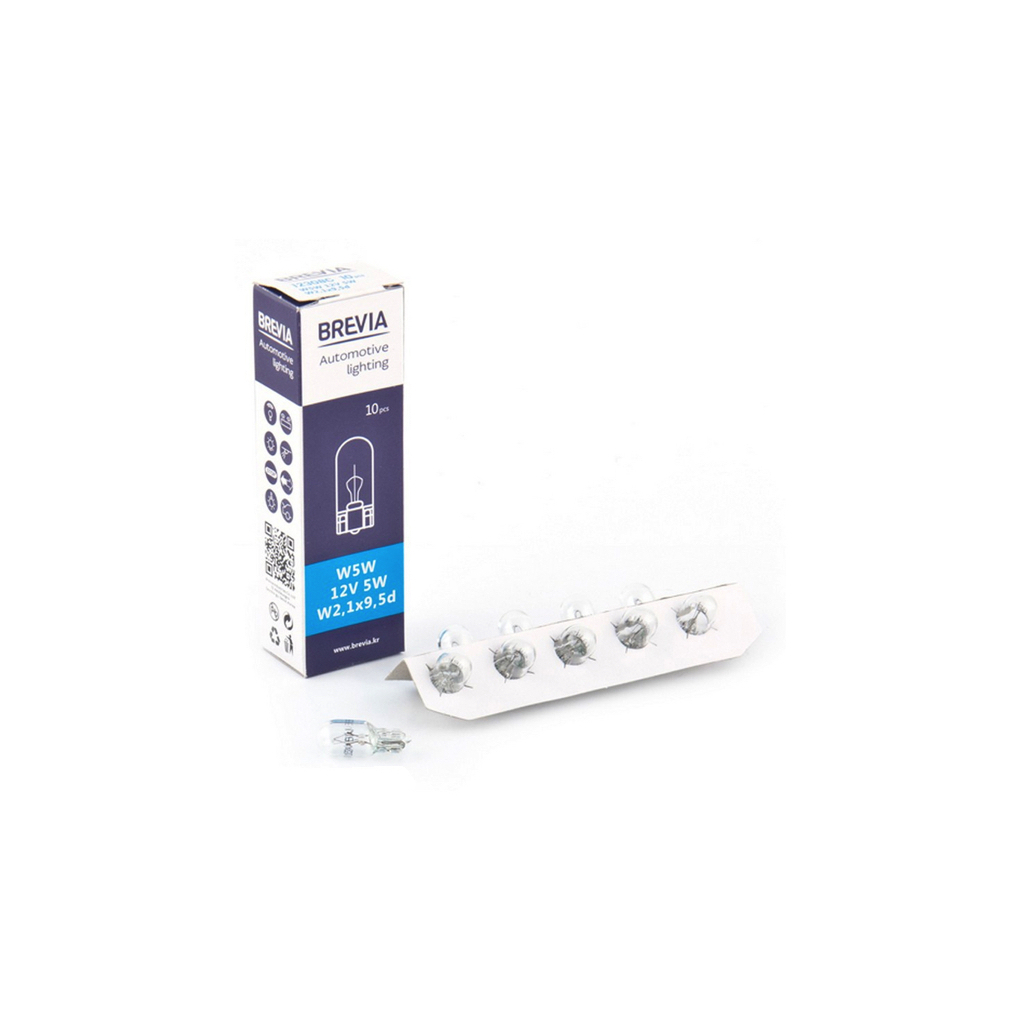 Автолампа Brevia W5W 12V 5W W2.1x9.5d CP (12308) - зображення 3