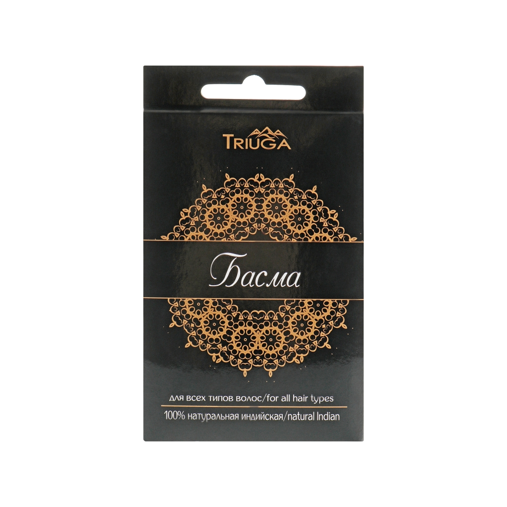 Басма Triuga Аюрведична Чорна 100 г (8908003544045) - изображение 1