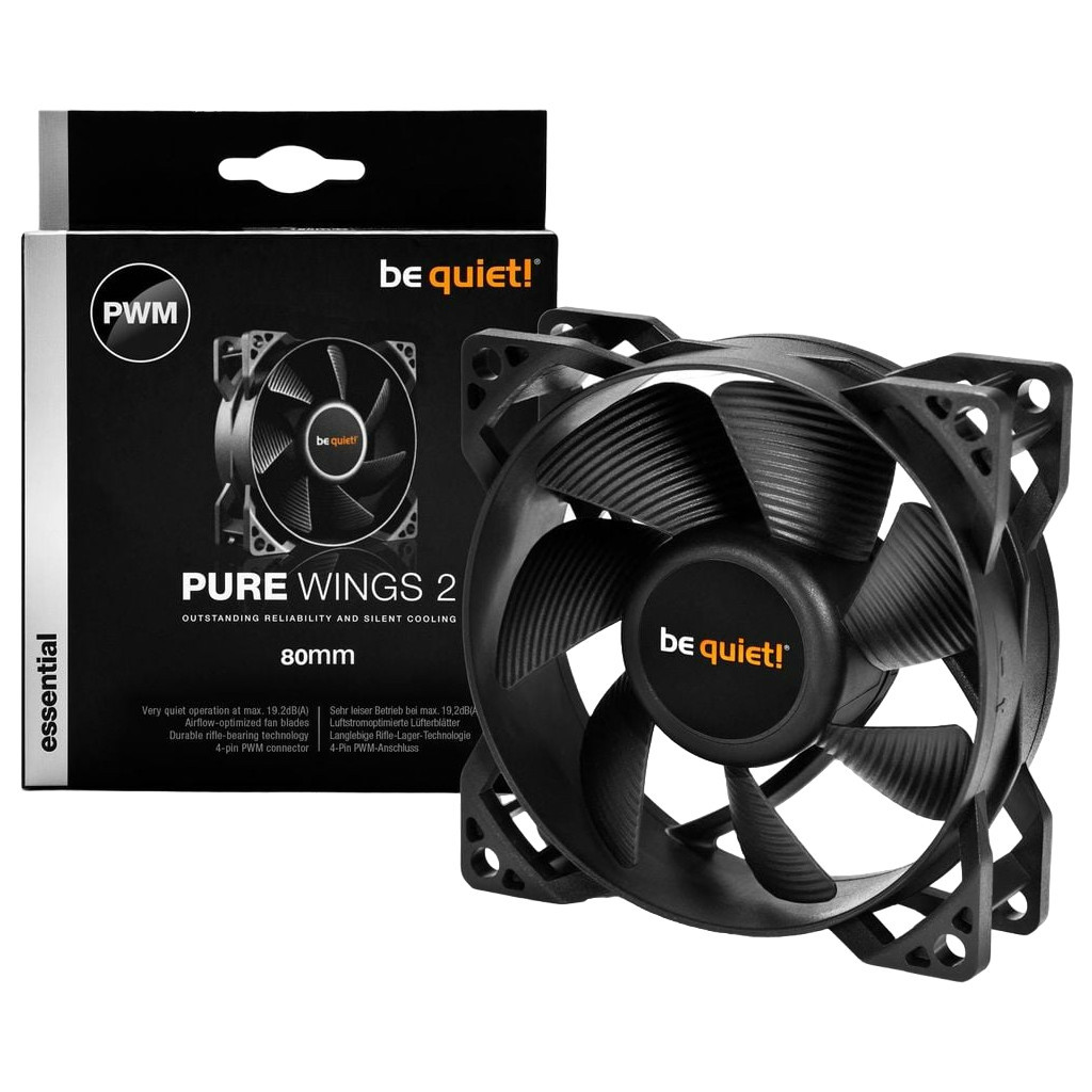 Кулер до корпусу Be quiet! Pure Wings 2 80mm PWM (BL037) - зображення 4