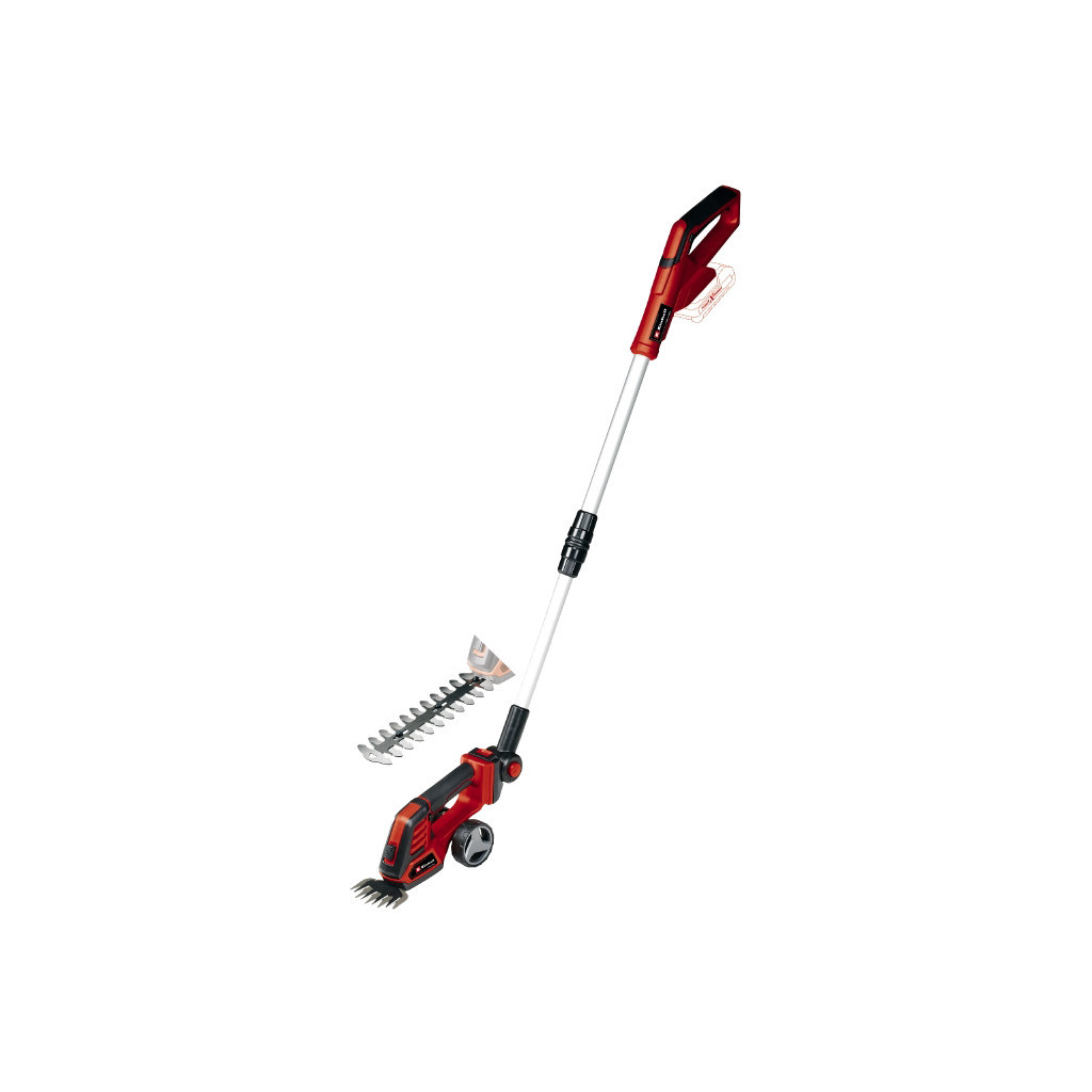 Кущоріз Einhell GE-CG 18/100 Li T - Solo, 18В, PXC, леза 100/200 мм, телескоп. ручка, 0.7 кг (без АКБ та ЗП) (3410310) - зображення 1