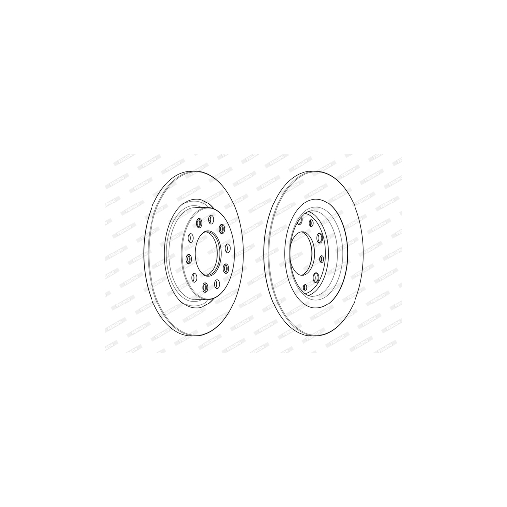 Гальмівний диск FERODO DDF2333C - зображення 1