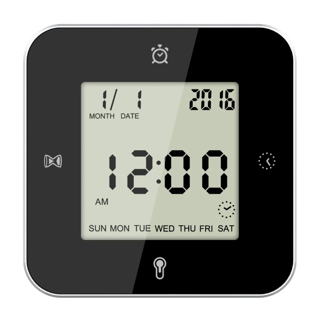 Настільний годинник Technoline WT344 Black/Silver (DAS301304) - зображення 1