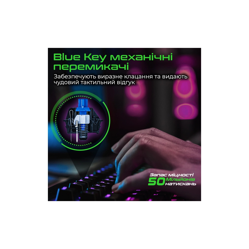 Клавіатура Vertux Comando USB Black (comando.black) - зображення 3