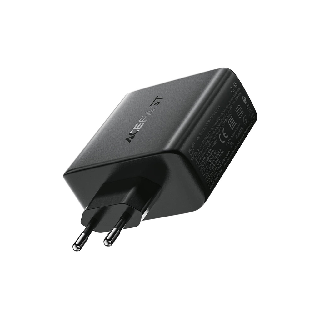 Зарядний пристрій Acefast 4xUSB 100W (3xUSB-C+USB-A) Gan A94 Fast Charger Black (6974316283133) - зображення 4