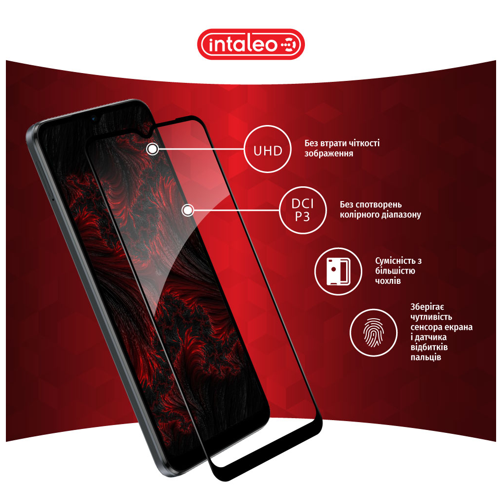 Скло захисне Intaleo Full Glue MOTO E13 Black (1283126573651) - зображення 4