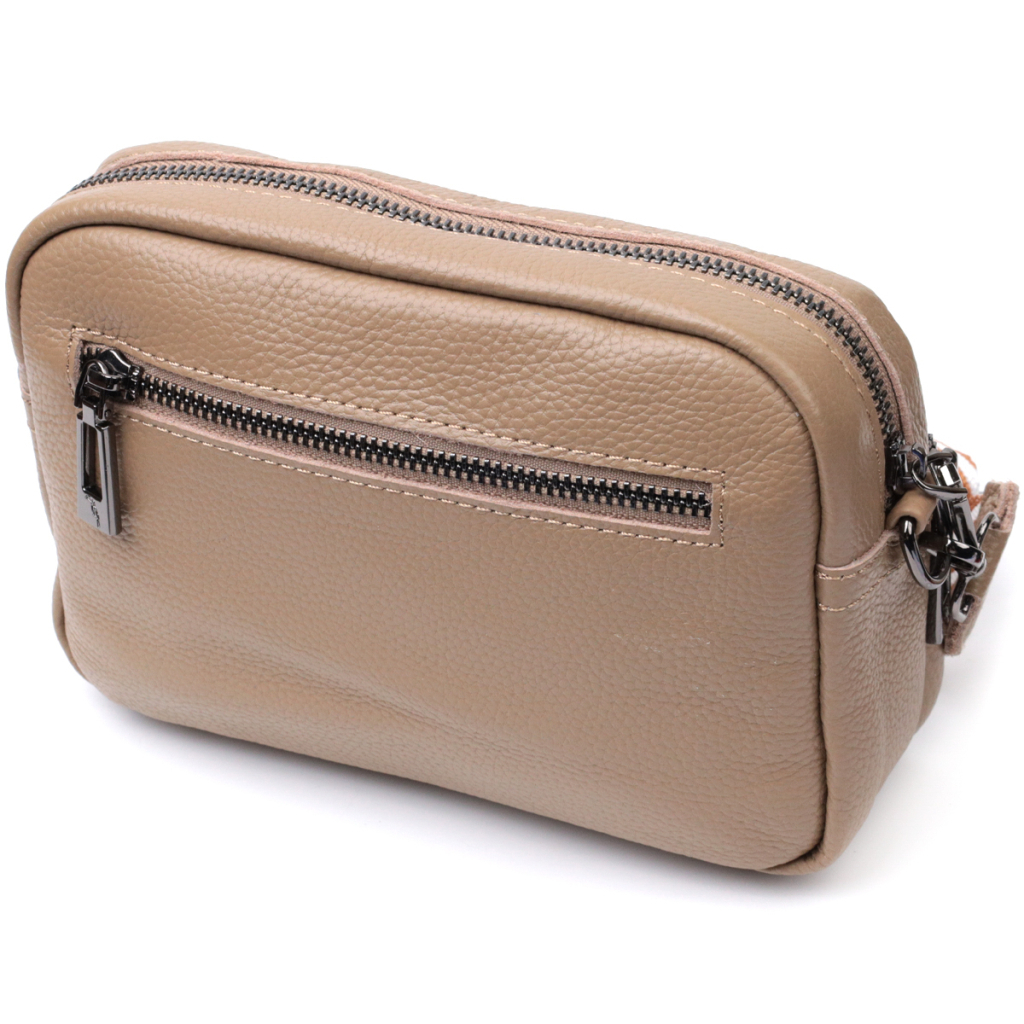 Сумка Vintage Жіноча крос-боді з натуральної шкіри Бежева (22293) - зображення 2