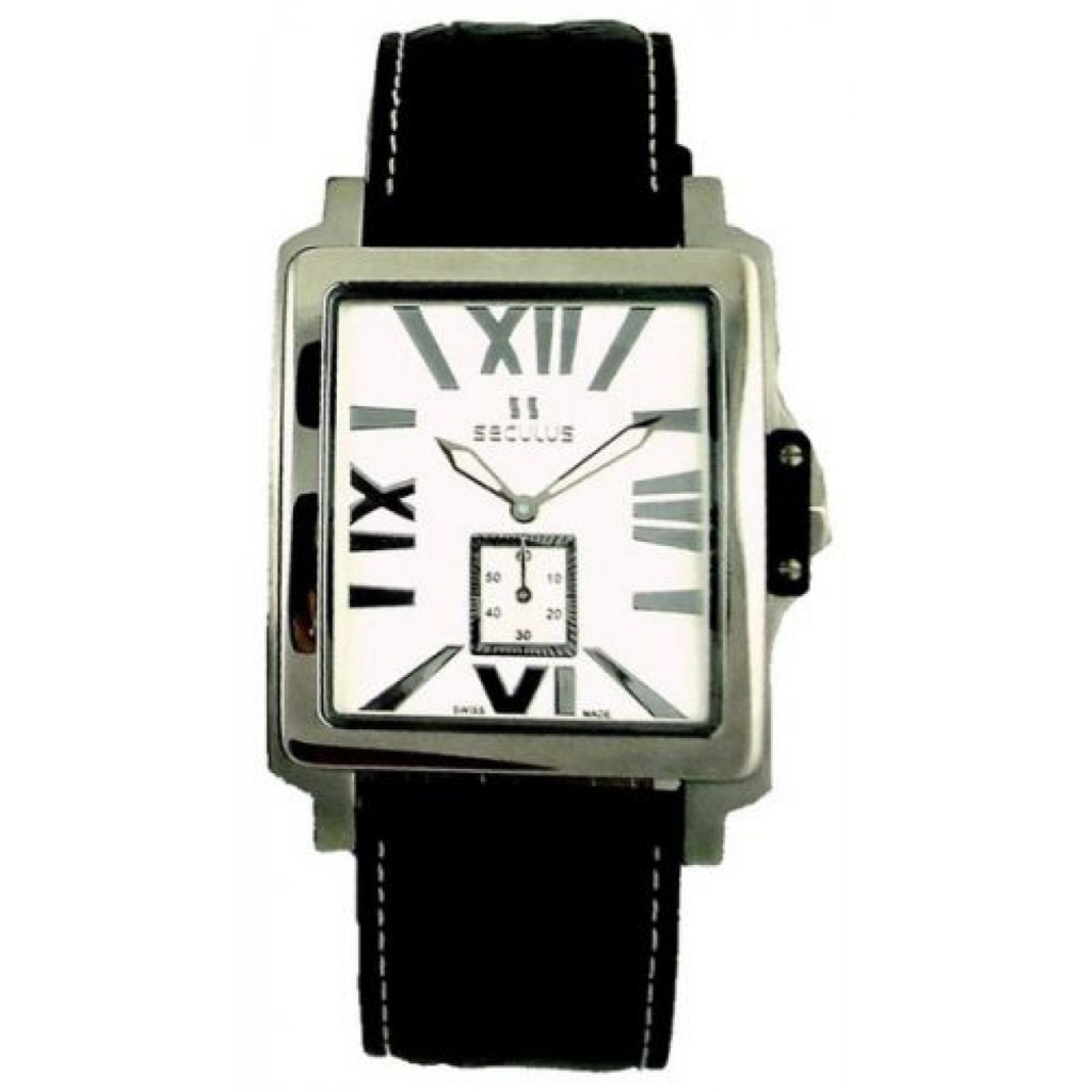 Наручний годинник Seculus 4492.1.1069 stainless-b, ss, black leather - зображення 1