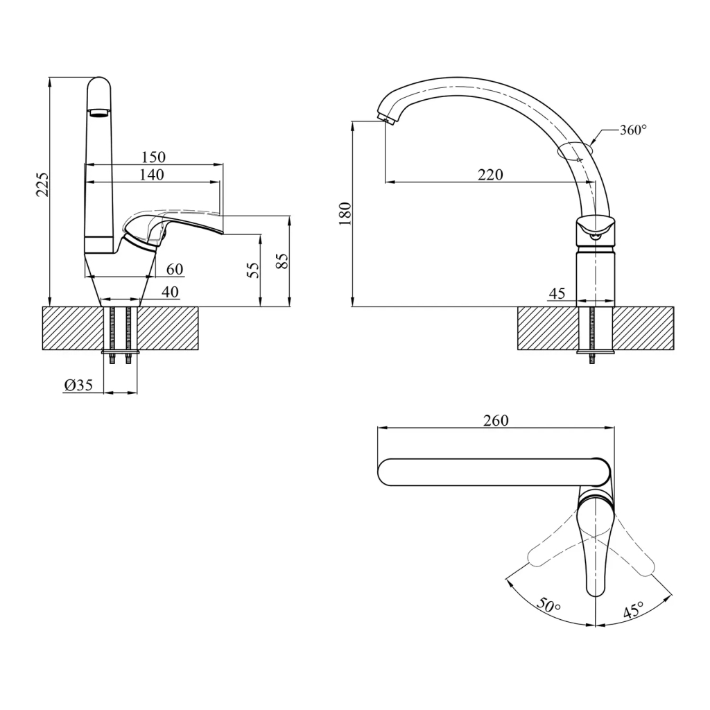 Змішувач Agua Leon-C032 (CV016442) - зображення 6