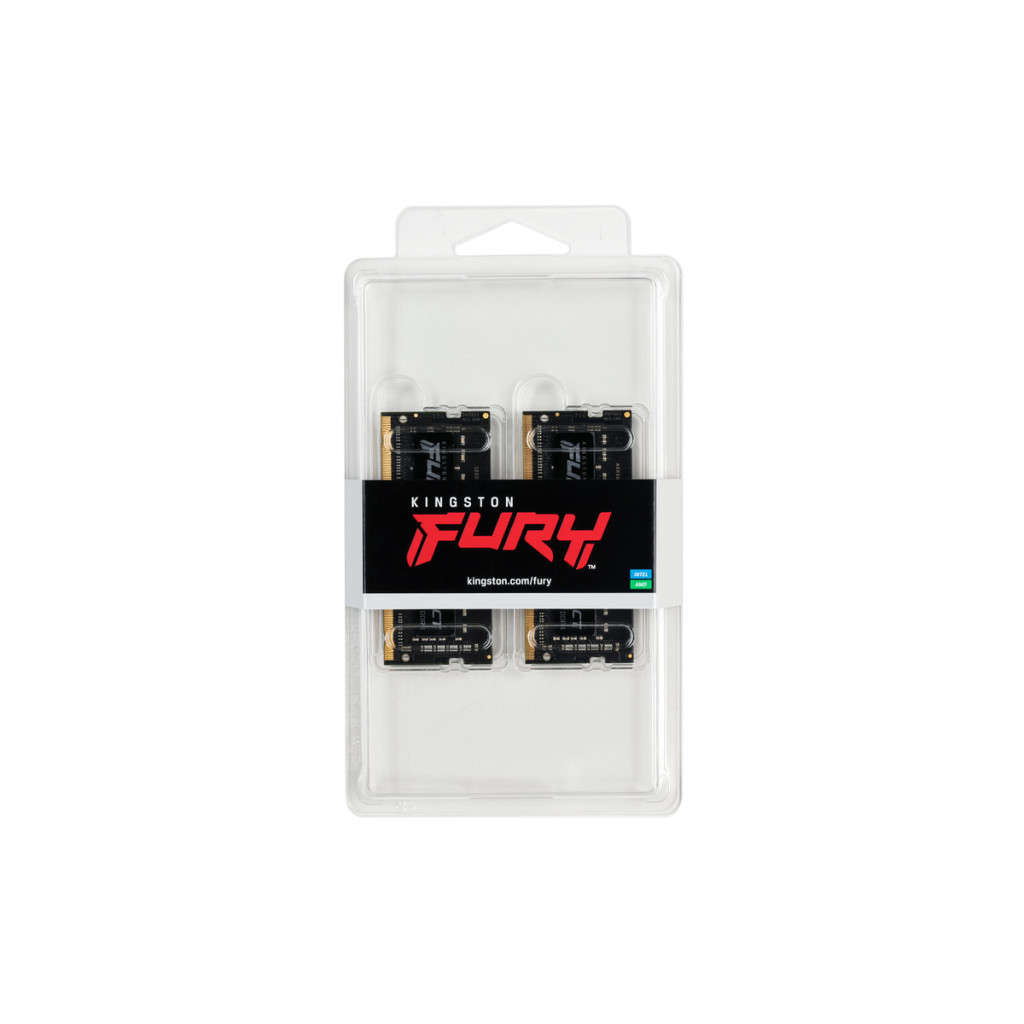 Модуль пам'яті для ноутбука SoDIMM DDR4 64GB (2x32GB) 3200 MHz Fury Impact Kingston Fury (ex.HyperX) (KF432S20IBK2/64) - зображення 3