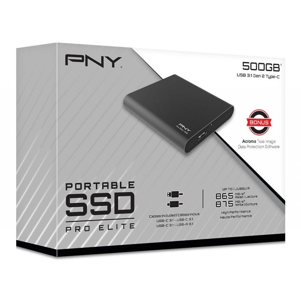 Накопичувач SSD USB 3.1 500GB PNY (PSD0CS2060-500-RB) - зображення 5