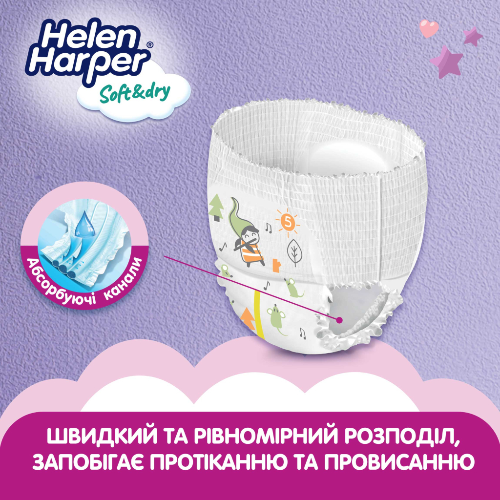 Підгузки Helen Harper Soft&Dry Junior Розмір 5 (12-17 кг) 40 шт (5411416031741) (271442) - зображення 4