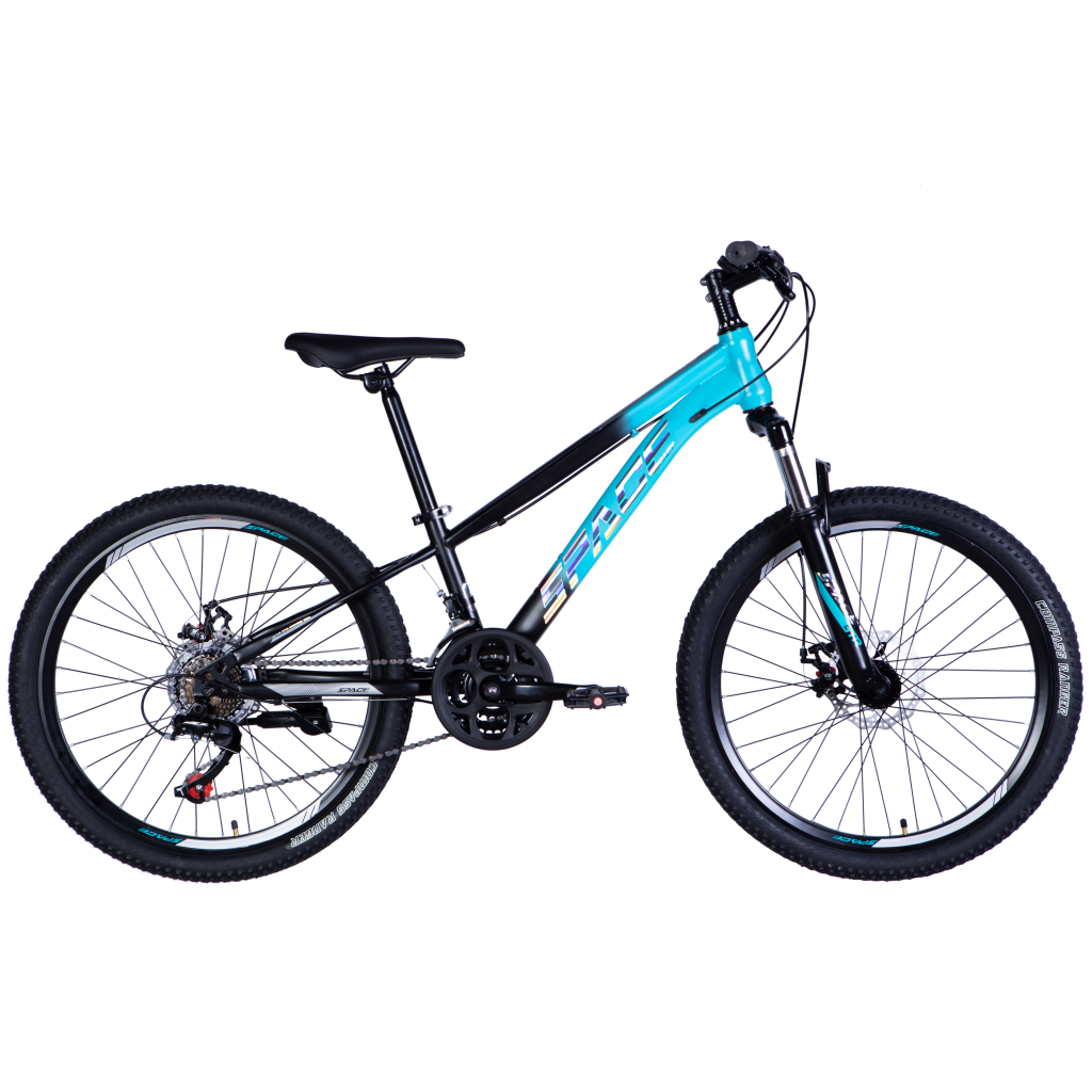 Велосипед Space 24" Mars AM DD рама-11" St бірюзово-чорний 2025 (OPS-SP-24-018) - зображення 1