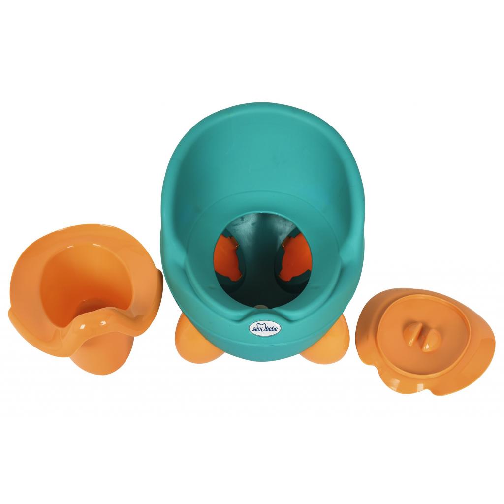 Горщик Sevi Bebe стільчик 66 Бірюзовий (8692241030667) - зображення 4