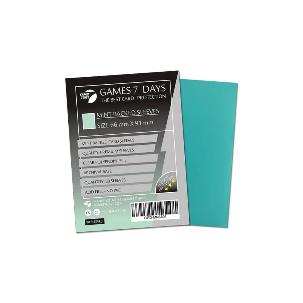 Протектор для карт Games 7 Days 66 х 91 мм, MTG, 80 шт Mint (PREMIUM) (GSD-MN6691) - зображення 1