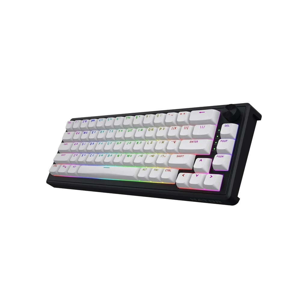 Клавіатура Hator Skyfall 65 MAG ULTRA 8K Aurum Ice RGB USB UA Black/White (HTK1860UA) - зображення 3