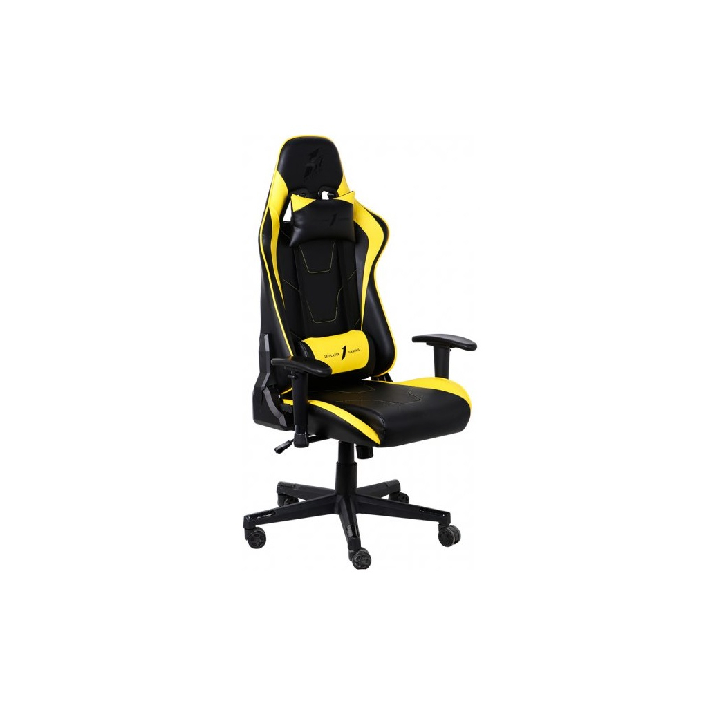 Крісло ігрове 1stPlayer FK2 Black-Yellow - зображення 2