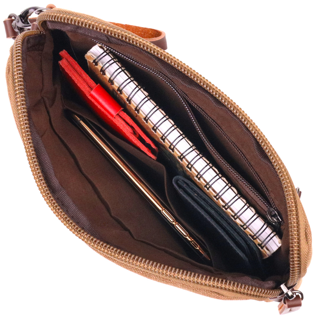 Сумка Vintage Чоловіча з текстилю Коричнева (21260) - зображення 7