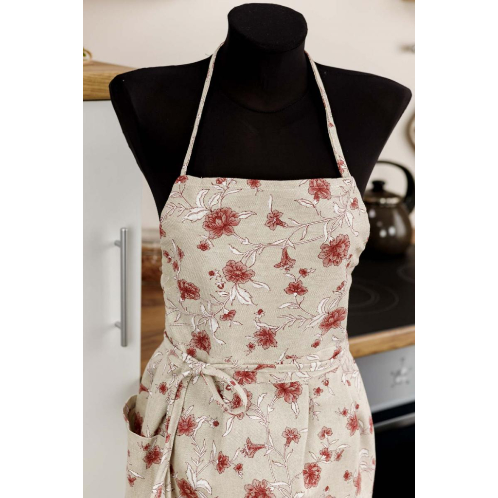 Фартух Прованс Квіти бордо Господиня (031648) - изображение 4