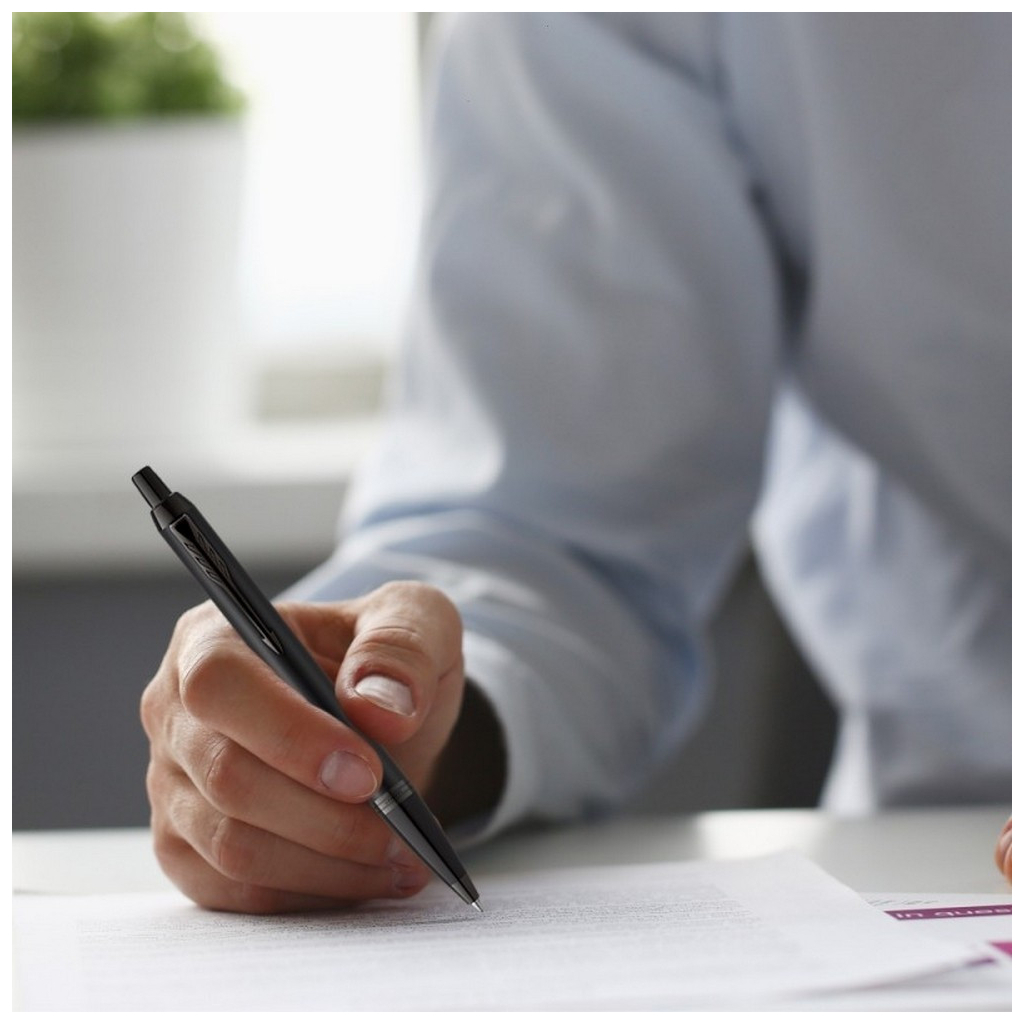 Ручка кулькова Parker IM 17 UKRAINE Achromatic Black BT BP Тризуб (22932_TR) - зображення 4