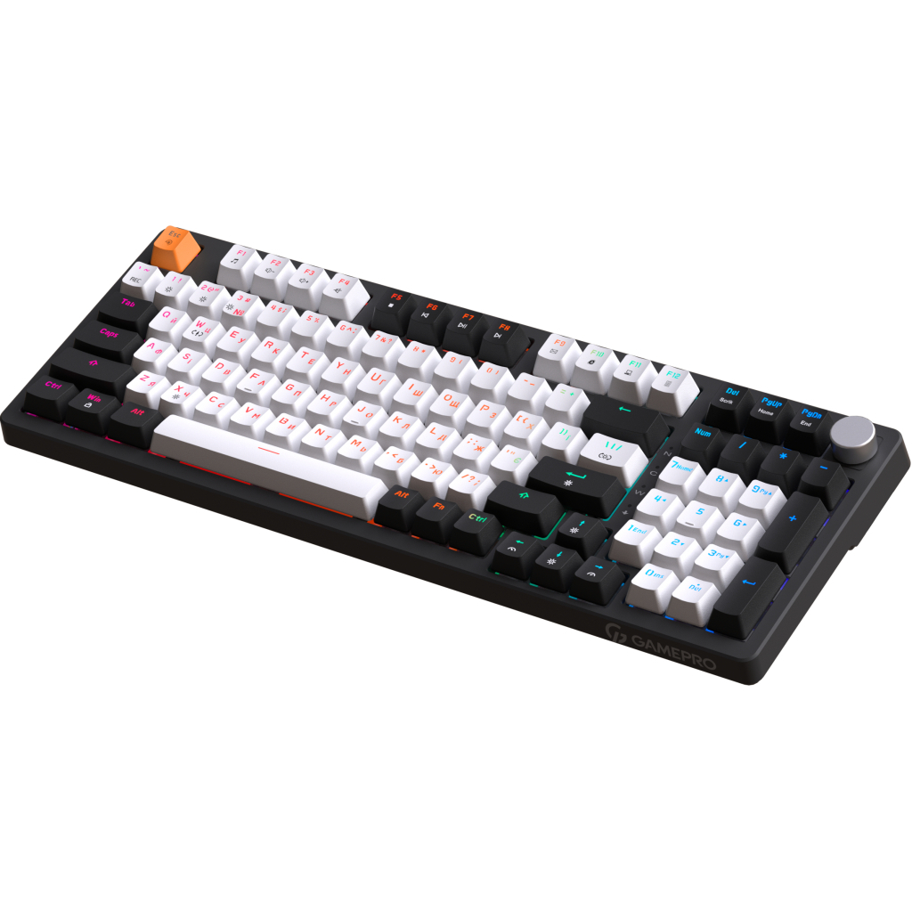 Клавіатура GamePro MK170B Hot-Swap Red Swich RGB USB UA Black (MK170B) - изображение 4