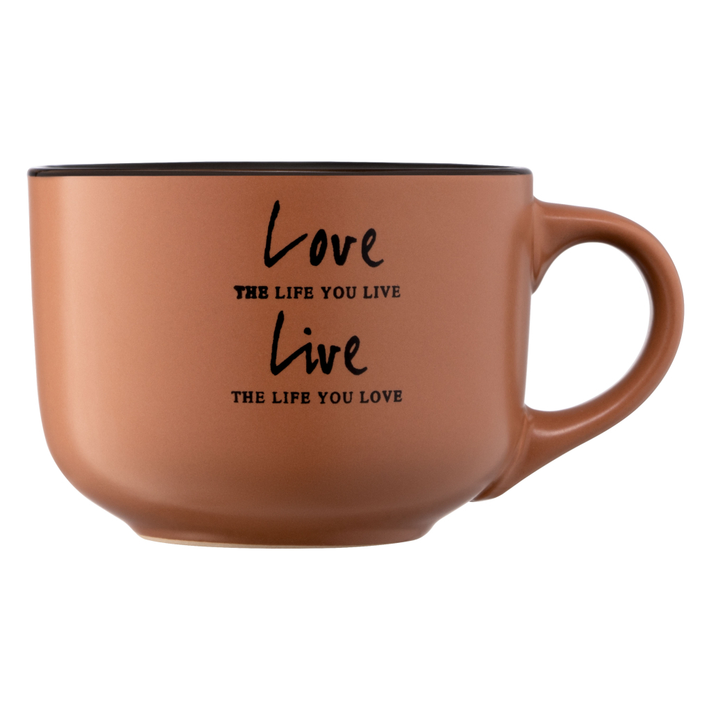 Чашка Ardesto Way of Life 550 мл Brown (AR3478BR) - зображення 4