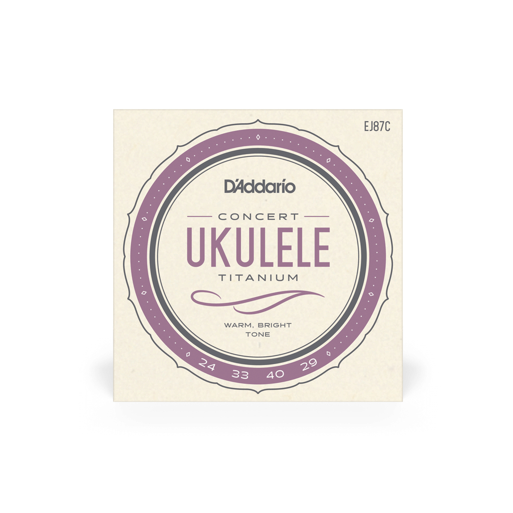 Струни для гітари D'Addario Titanium Ukulele Concert (EJ87C) - зображення 1