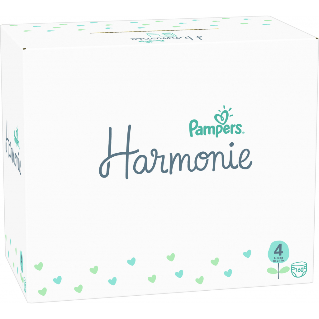 Підгузки Pampers Harmonie Розмір 4 (9-14 кг) 160 шт (8006540156445) - зображення 3