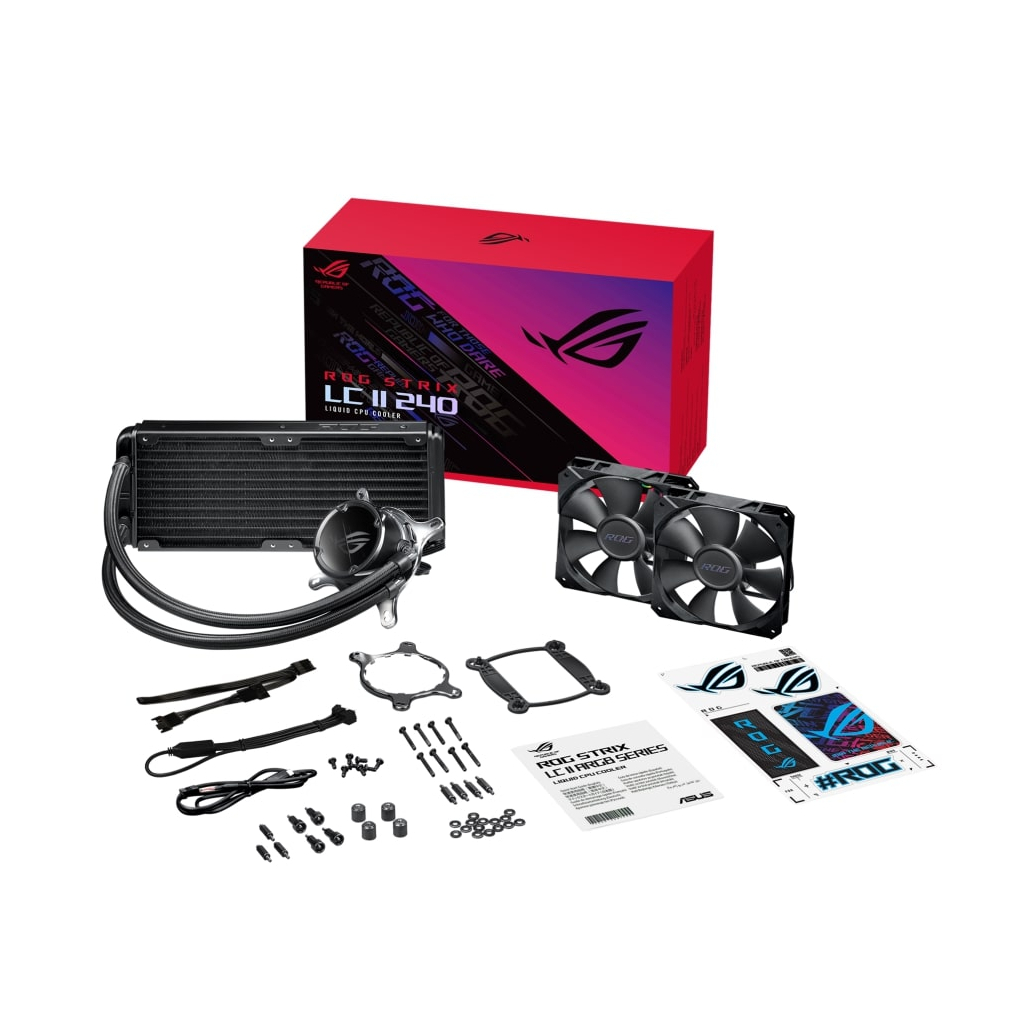 Система рідинного охолодження ASUS ROG STRIX LC II 240 Intel LGA 1700, 1200, 115x, 2011, 2011-3, 2066 AMD AM4, TR4 (90RC00E0-M0UAY0) - зображення 5