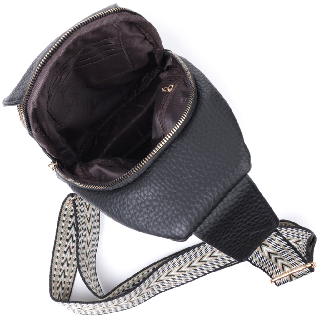 Сумка Vintage З крупнозернистої екошкіри Чорна (22763) - зображення 8