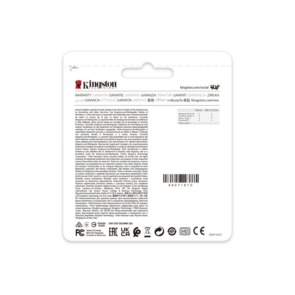 USB флеш накопичувач Kingston 64GB DataTraveler Exodia Onyx USB 3.2 Gen 1 Black (DTXON/64GB) - изображение 12