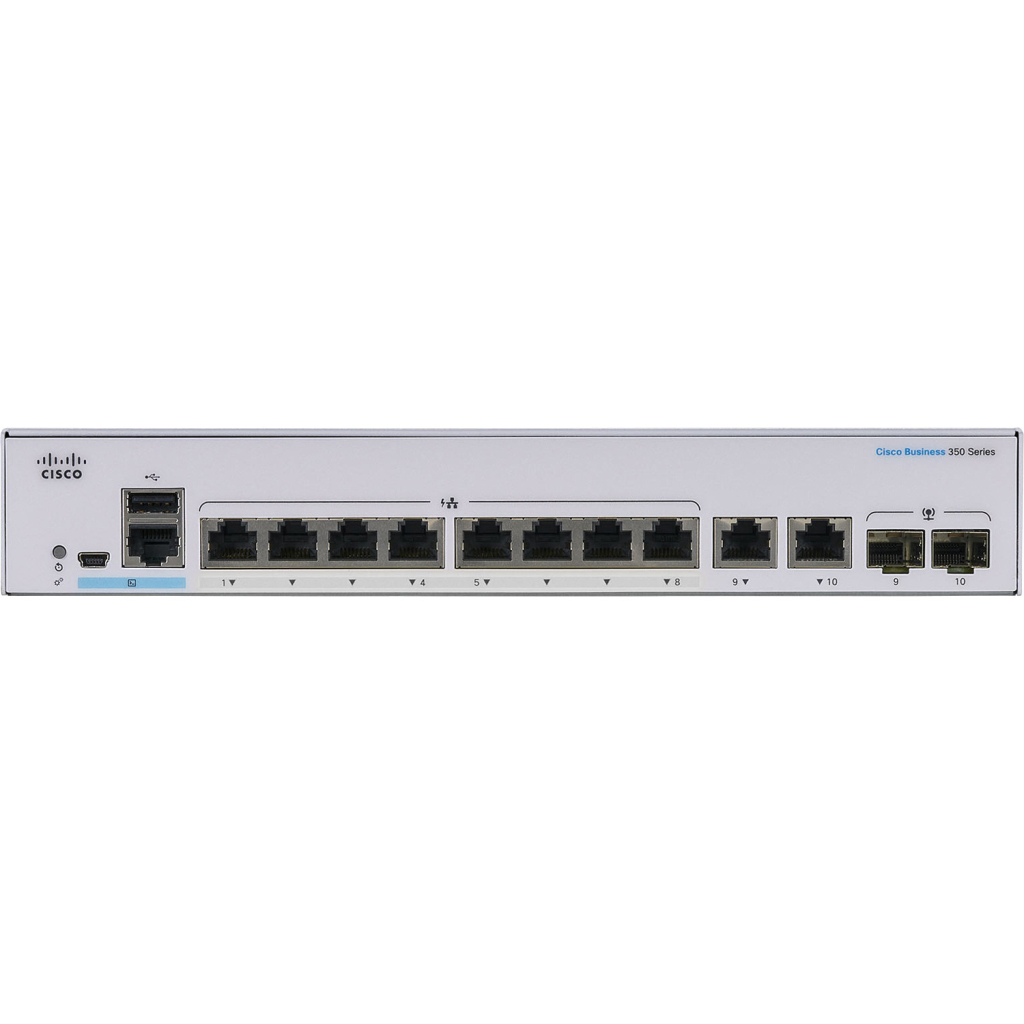 Комутатор мережевий Cisco CBS350-8P-2G-EU - зображення 3