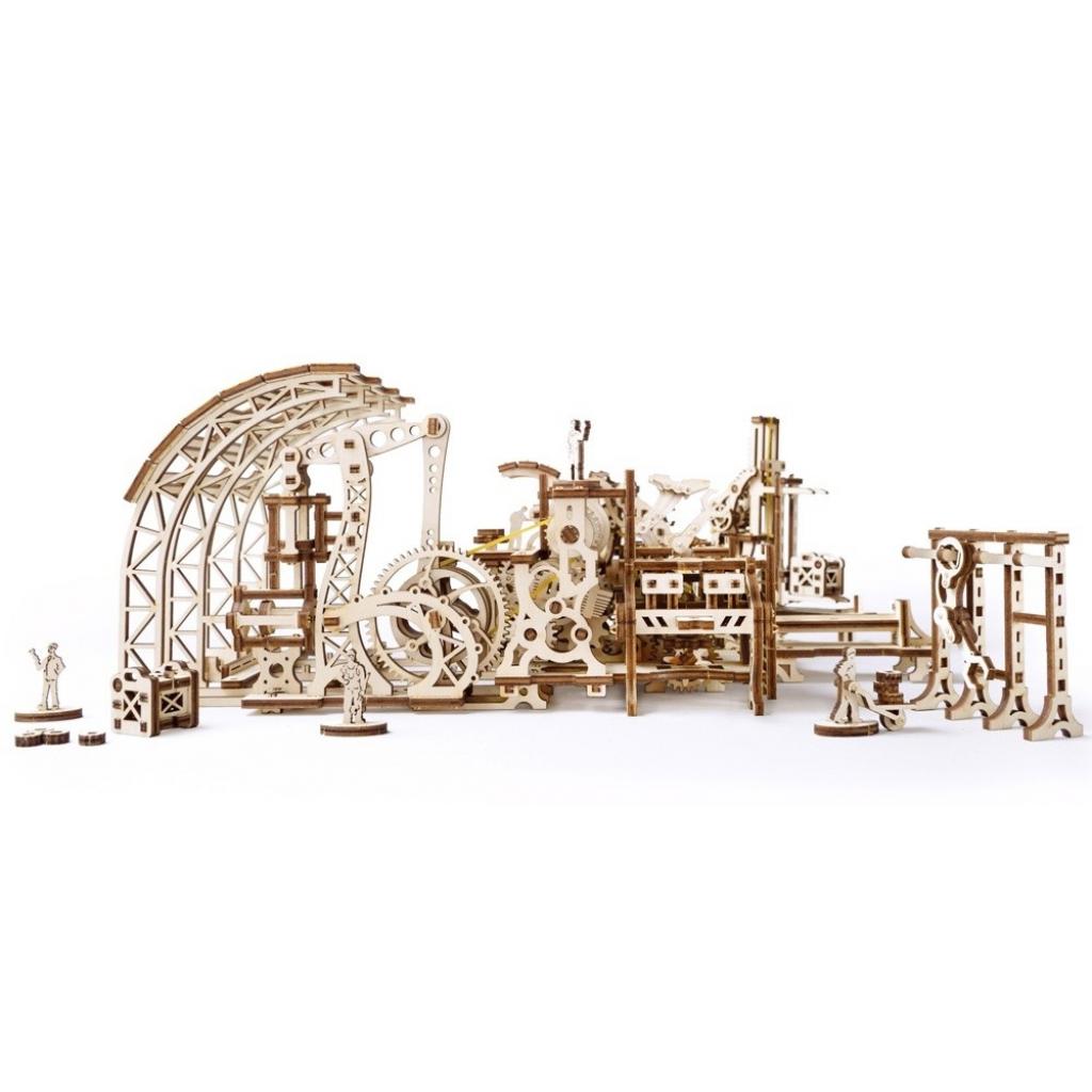 Збірна модель Ugears механічний Фабрика роботів (70039) - зображення 2