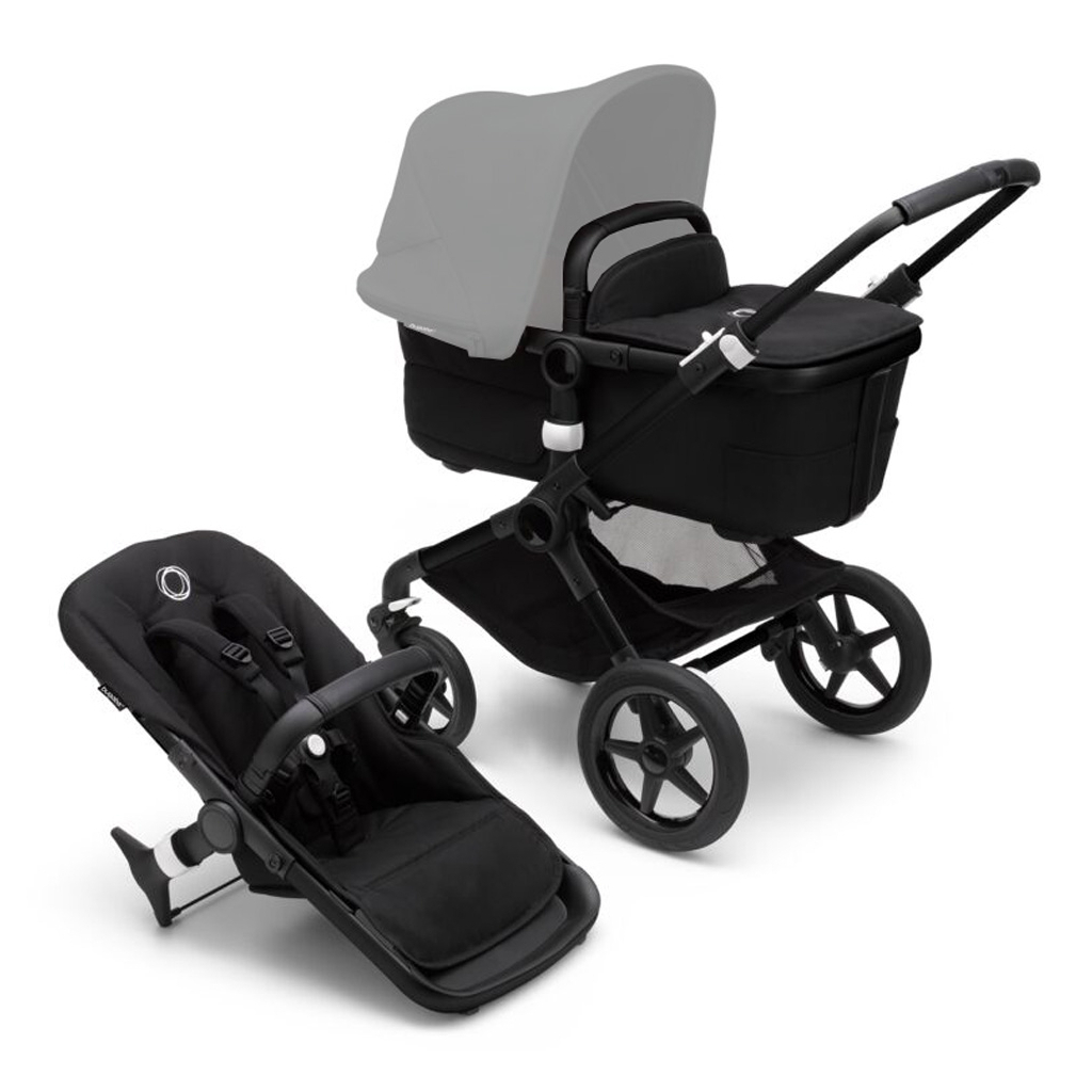 Коляска Bugaboo 2 в 1 Fox 3 без капюшона (Black/Midnight Black) (2306010042) - зображення 1