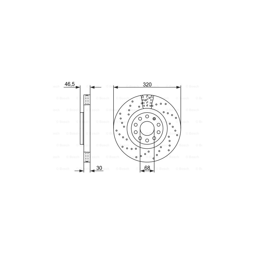 Гальмівний диск Bosch 0 986 479 258 - зображення 5