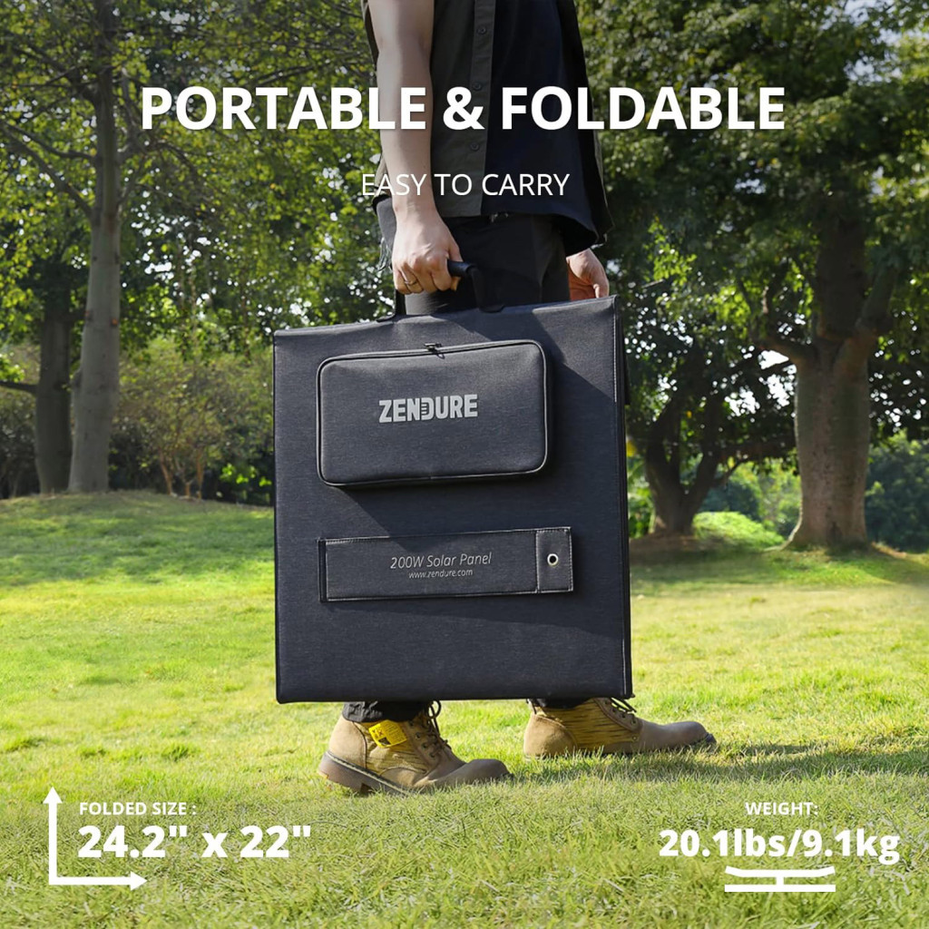 Портативна сонячна панель Zendure 200W MC4 (ZD200SP-BK-JH) - изображение 7