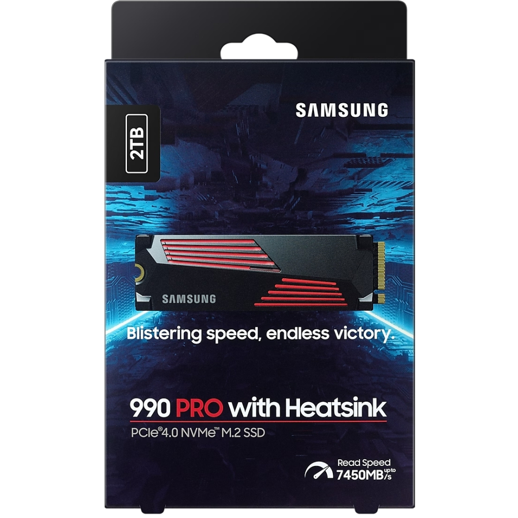 Накопичувач SSD M.2 2280 2TB 990 PRO with Heatsink Samsung (MZ-V9P2T0CW) - изображение 8