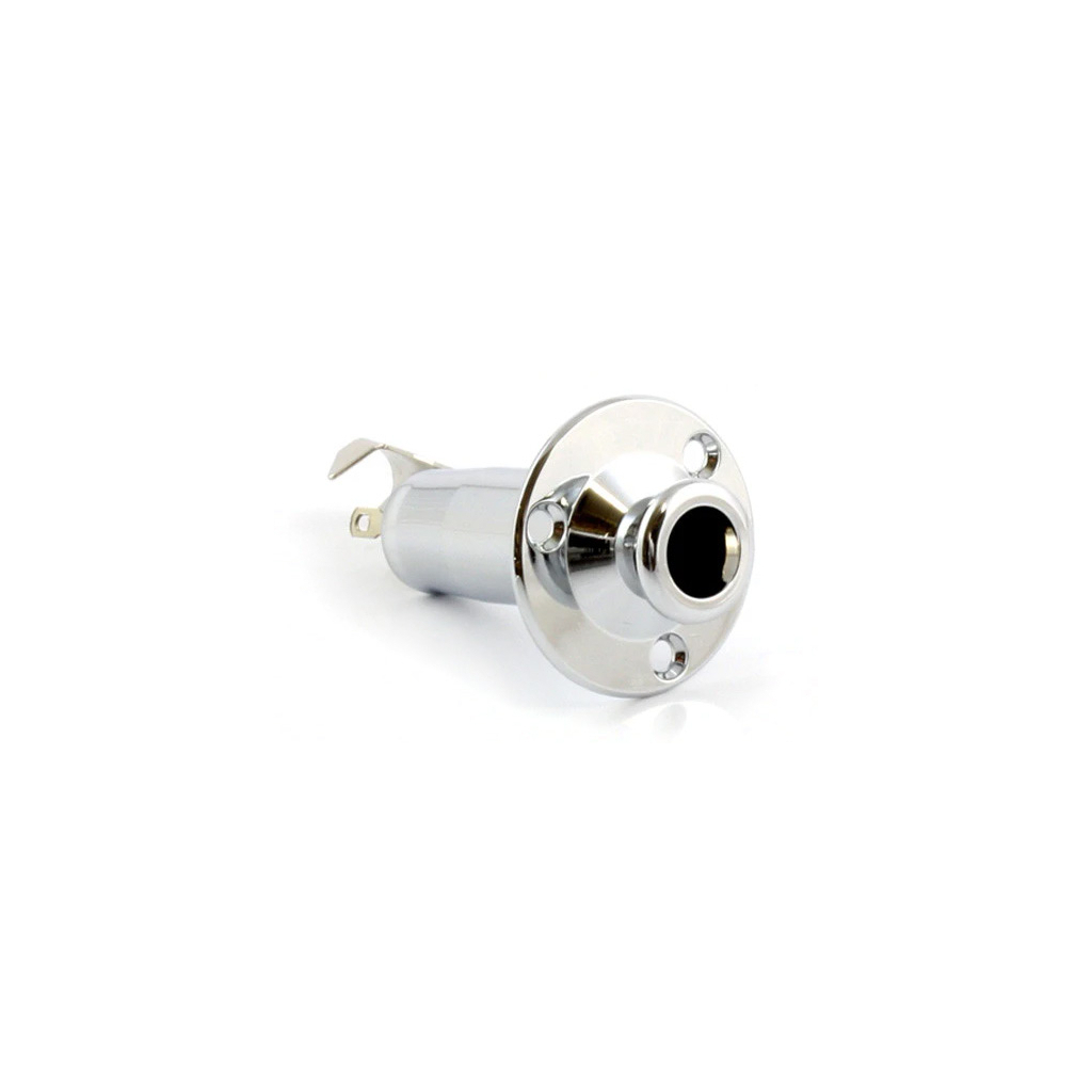 Вихідний роз'єм для гітари Paxphil Screw Mount Stereo Endpin Jack (Chrome) (LJ-35/3P CR) - зображення 1