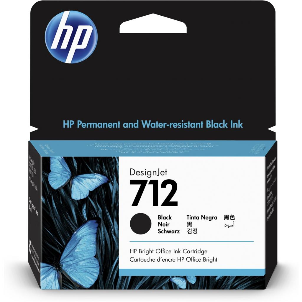 Картридж HP DJ No.712 DesignJet Т230/Т630 Black 38ml (3ED70A) - зображення 1