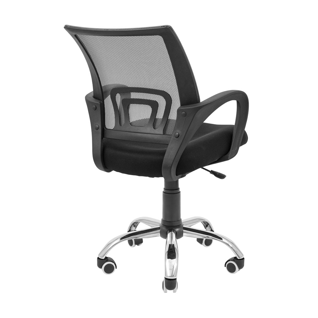 Офісне крісло Richman Спайдер Ю Хром Піастра Сітка чорна + сіра (ADD0003057) - зображення 4