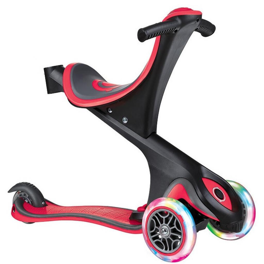 Самокат Globber Go up comfort lights 5 в 1 червоний з підсвічуванням (459-102-2) - зображення 2