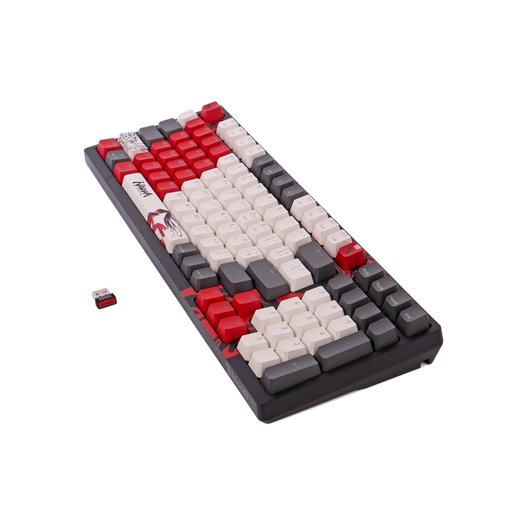 Клавіатура A4Tech Bloody WS98 Wireless/Bluetooth/USB Naraka (4711421001106) - зображення 5