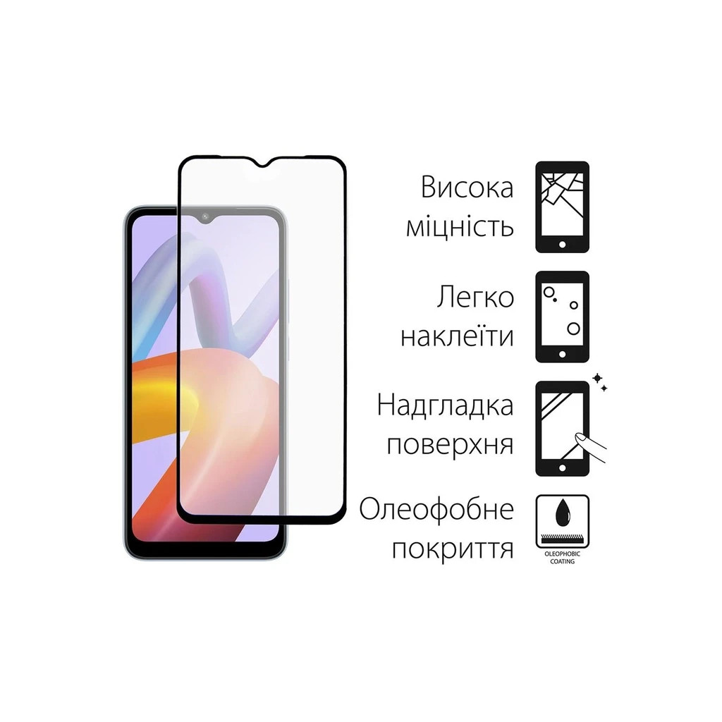Чохол до мобільного телефона Dengos Xiaomi Redmi A2 Case + Glass (Mint) (DG-KM-82) - зображення 4