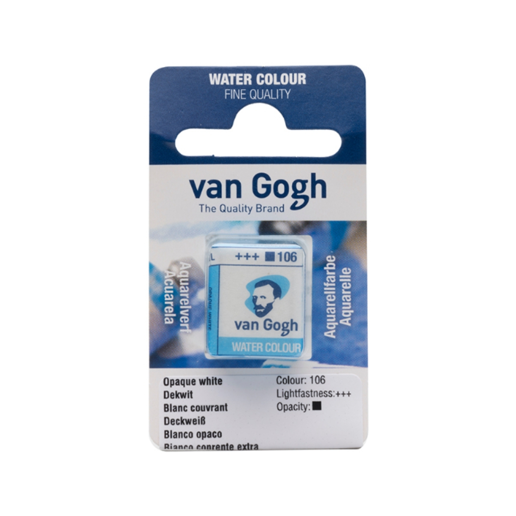 Акварельні фарби Royal Talens Van Gogh (106), Білила супер покривні, кювета (8712079418977) - зображення 1