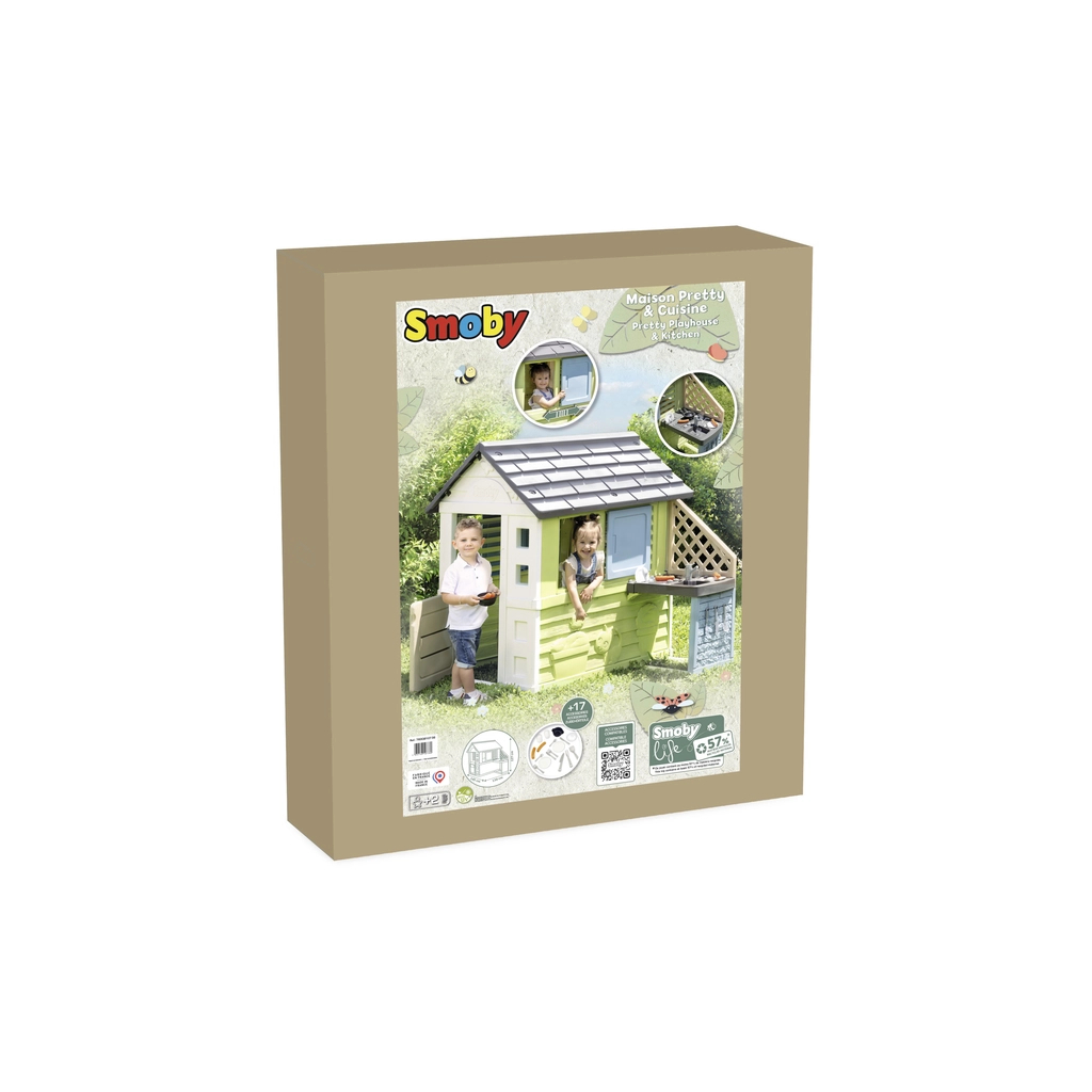 Ігровий будиночок Smoby Life "Райдужний" з літньою кухнею (7600810738) - зображення 6