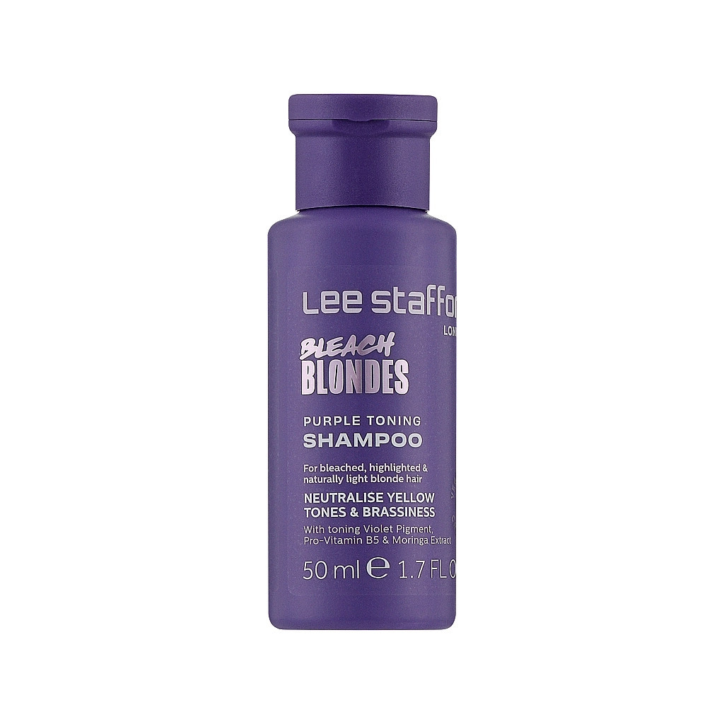 Шампунь Lee Stafford Bleach Blondes Purple Toning Shampoo 50 мл (5060282705838) - зображення 1
