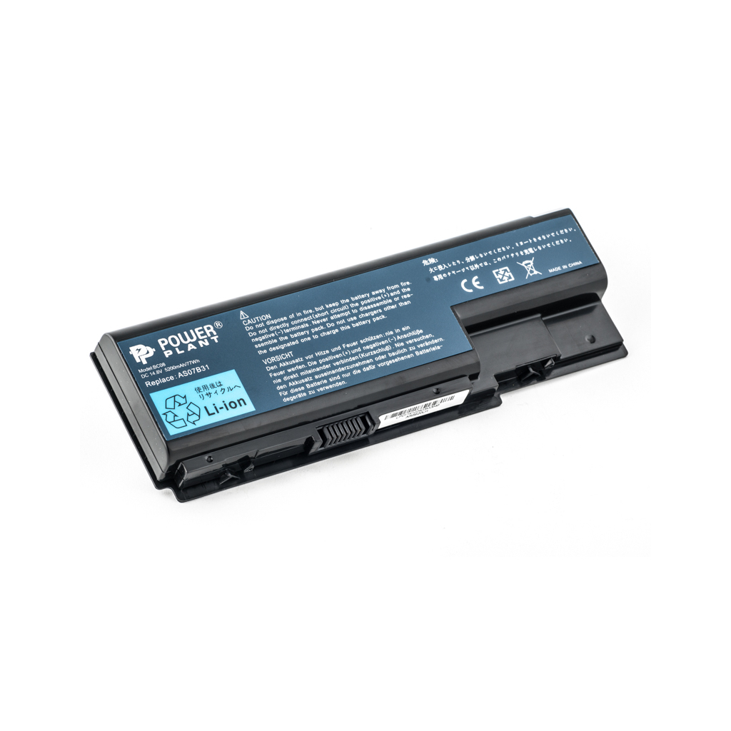 Акумулятор до ноутбука ACER Aspire 5230 (AS07B41, AR5923LH) 14.8V 5200mAh PowerPlant (NB00000065) - зображення 1