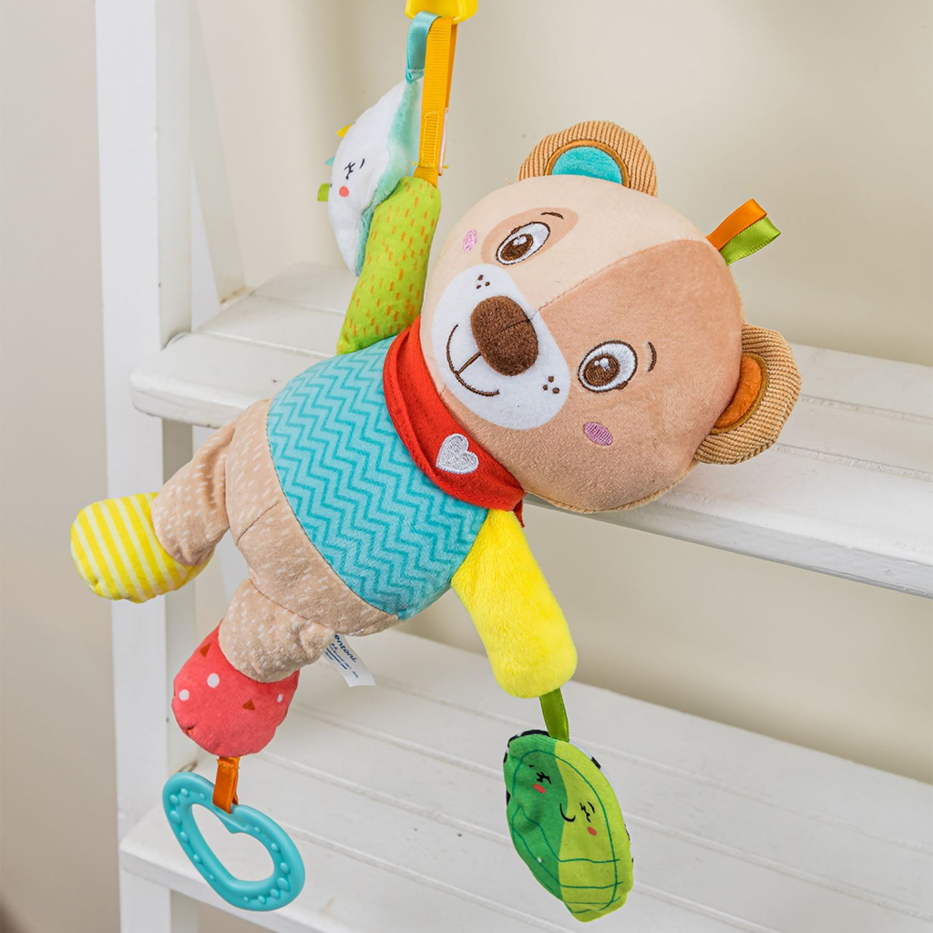 Іграшка на коляску Clementoni Easy-Peasy Soft Bear брязкальце (17788) - зображення 4