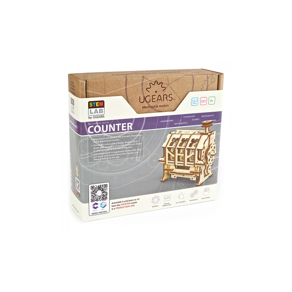 Збірна модель Ugears Stem Lab Лічильник (6336752) - зображення 4