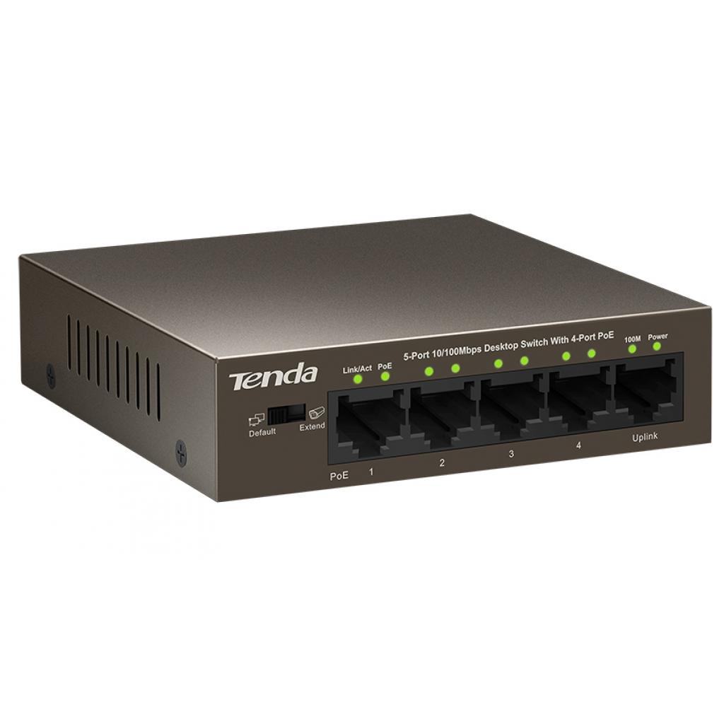 Комутатор мережевий Tenda TEF1105P - зображення 4